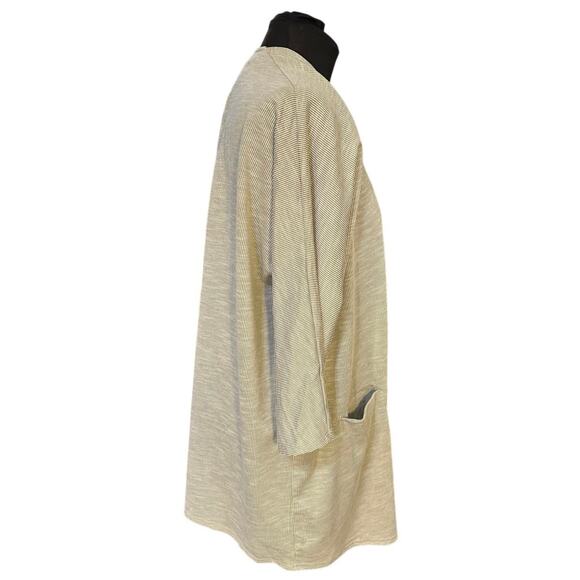 NWT Donni. Sandwash Long Line Open Front Ribbed Duster Cardigan One Size - Picture 2 of 9